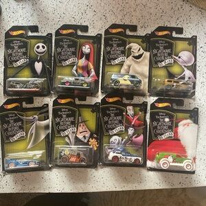 Hot Wheels-Tim Burton’s ‘The Nightmare Before Christmas’ 25 years full set of 8